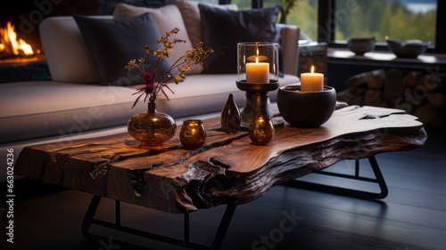 Cozy Lounge Area Chic Accent Coffee Table