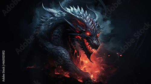 Red eyes black dragon