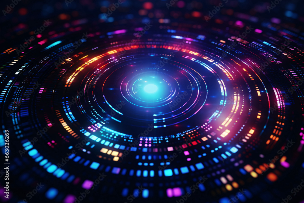 High-speed luminous lines background emitted by abstract technological circular turntable High-speed luminous lines background emitted by abstract technological circular turntable