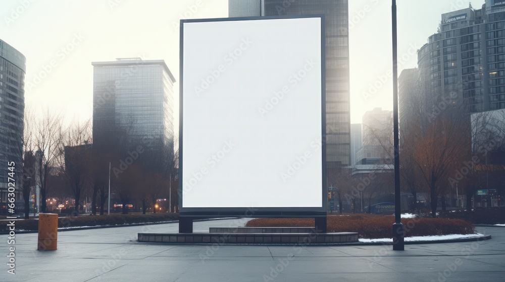 billboard or blank poster, blank white mast banner mockup, front view, outdoor, billboard clear poster for advertising display outside sign template, for Display or montage of product generate by AI billboard or blank poster, blank white mast banner mockup, front view, outdoor, billboard clear poster for advertising display outside sign template, for Display or montage of product generate by AI