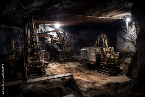 machines drilling and extracting unrefined petroleum from subterranean deposits. Generative AI