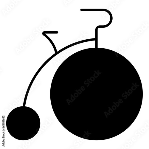 Tableau sur toile penny farthing