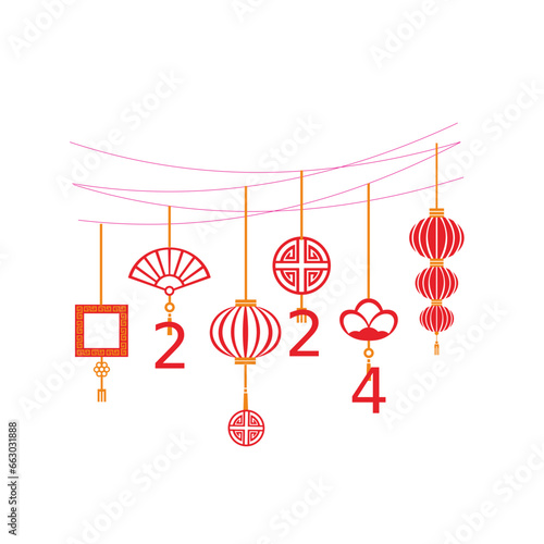 Chinese New Year Icons and vector elements