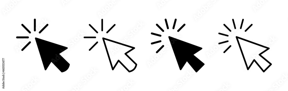 Click icon vector. cursor icon vector. pointer sign Click icon vector. cursor icon vector. pointer sign