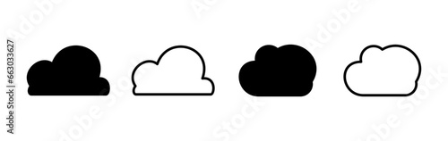 Cloud icon vector. cloud data. cloud services