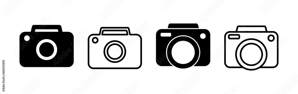 Camera Icon in trendy flat style isolated. Camera symbol web site design Camera Icon in trendy flat style isolated. Camera symbol web site design