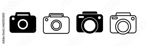 Camera Icon in trendy flat style isolated. Camera symbol web site design