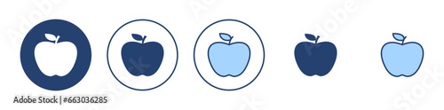 Apple icon vector. Apple sign and symbols for web design.