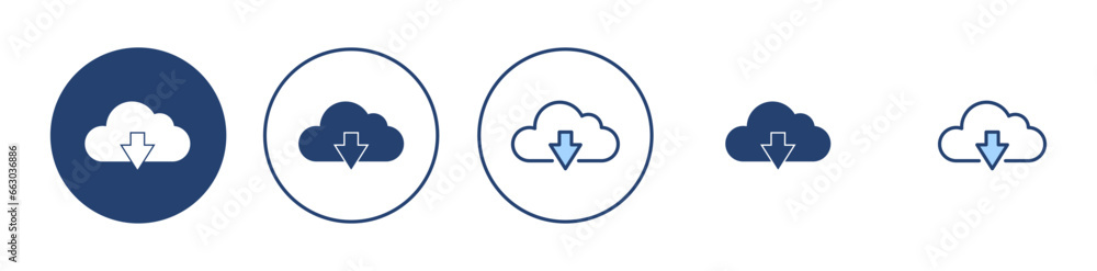 Cloud icon vector. cloud sign and symbol