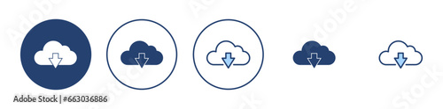 Cloud icon vector. cloud sign and symbol