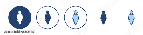 Female icon vector. woman sign and symbol