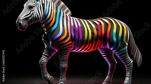 zebra on white HD 8K wallpaper Stock Photographic Image