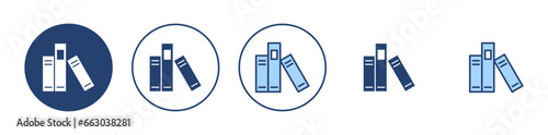 Library icon vector. education sign and symbol