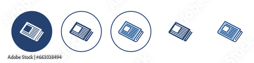 Newspaper icon vector. news paper sign and symbolign