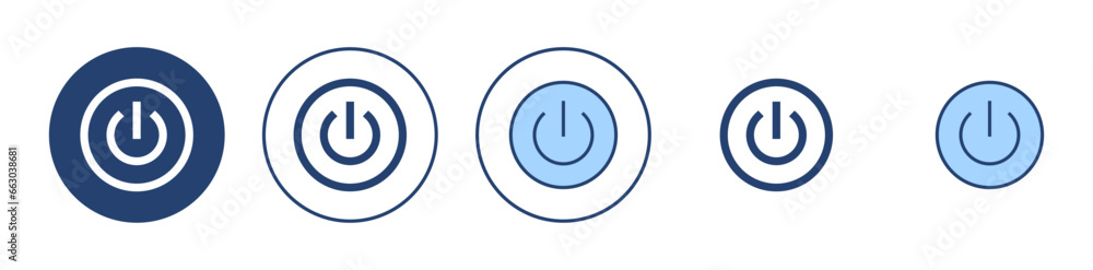 Power icon vector. Power Switch sign and symbol. Electric power Power icon vector. Power Switch sign and symbol. Electric power