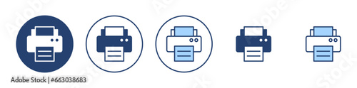 Print icon vector. printer sign and symbol