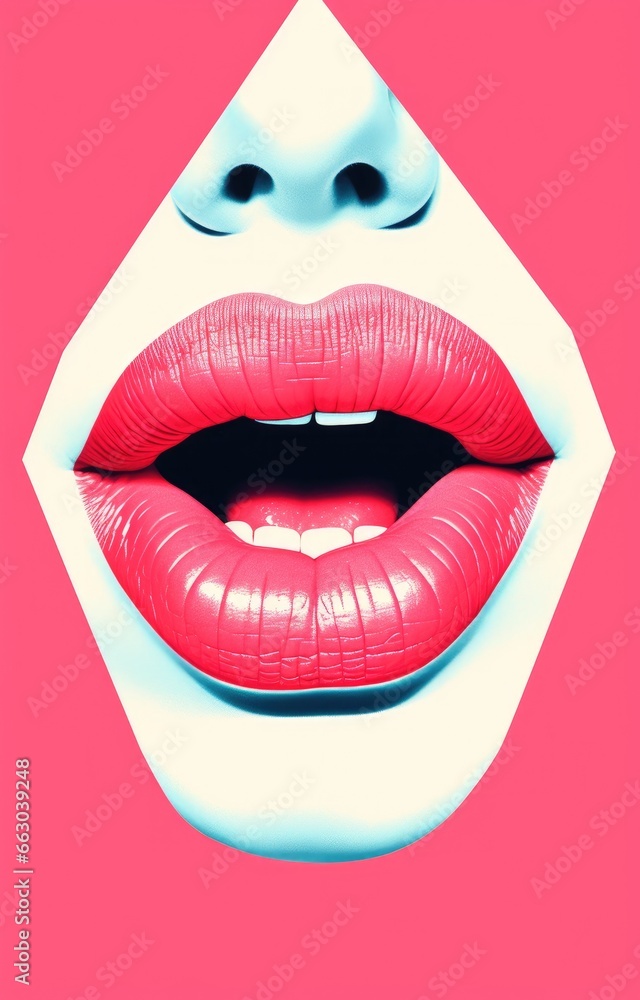 Beautiful lips poster