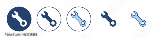Wrench icon vector. repair icon. tools sign and symbol