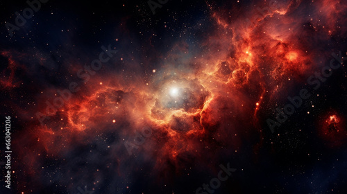Abstract space background. Beautiful galaxies, nebula and stars in outer space, realistic universe wallpaper