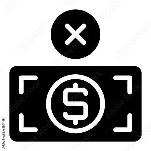 not accepted glyph icon