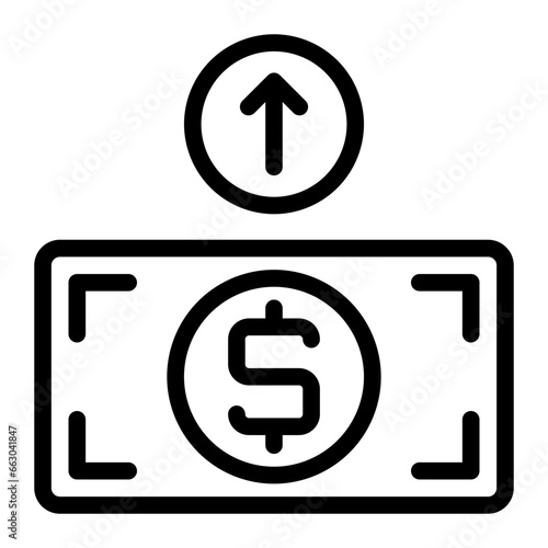 expenditure line icon