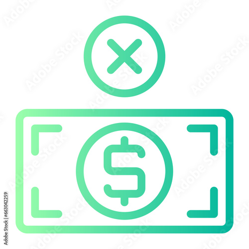 not accepted gradient icon