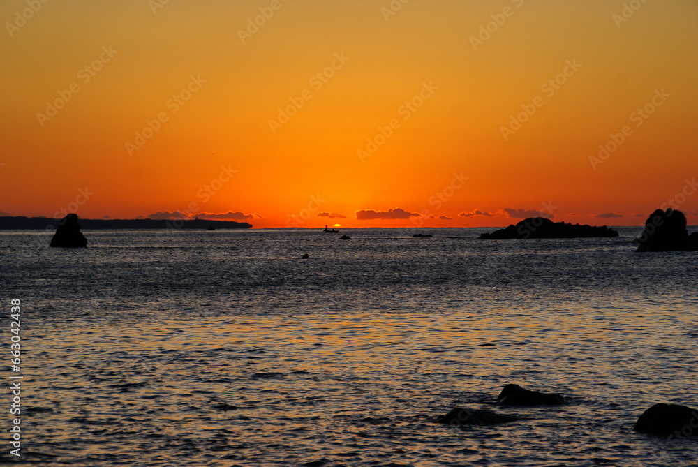 潮岬と日の出