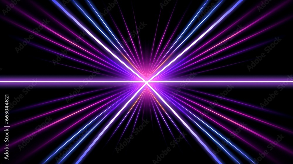Fototapeta premium Abstract abstract neon glowing line, Technology background