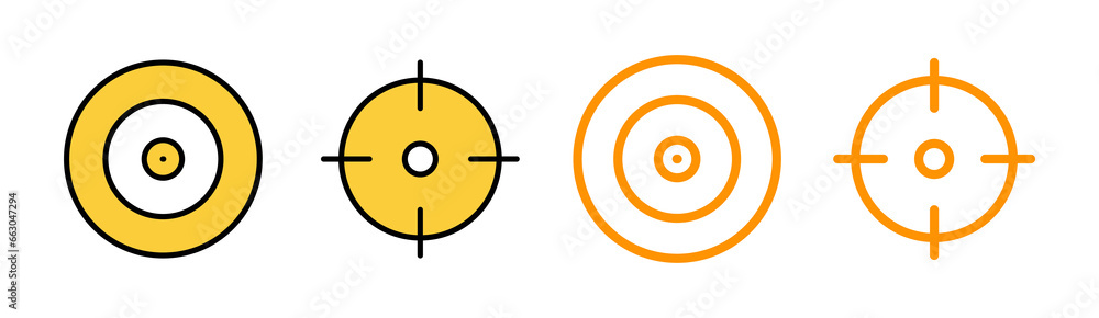 Target icon set for web and mobile app. goal icon vector. target marketing sign and symbol Target icon set for web and mobile app. goal icon vector. target marketing sign and symbol