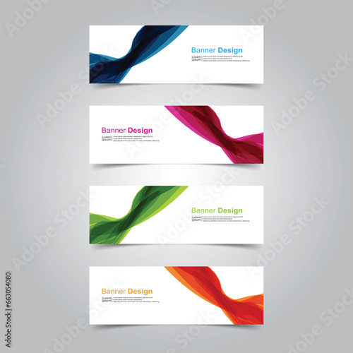 Vector Abstract design banner web template