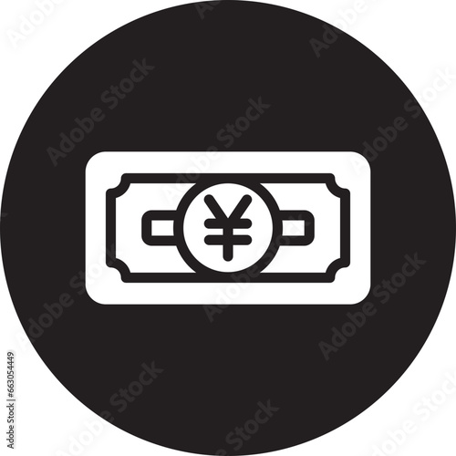 japanese yen glyph icon