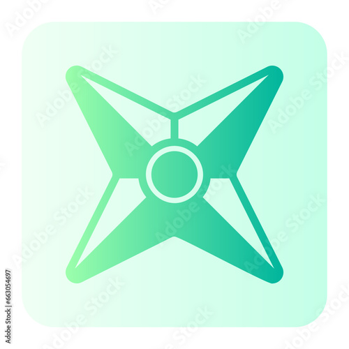 shuriken gradient icon