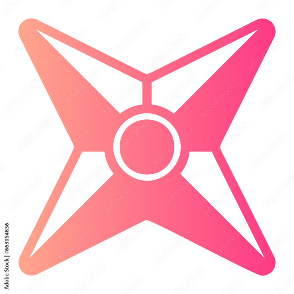 shuriken gradient icon shuriken gradient icon