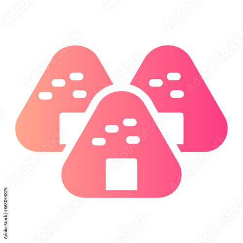 onigiri gradient icon