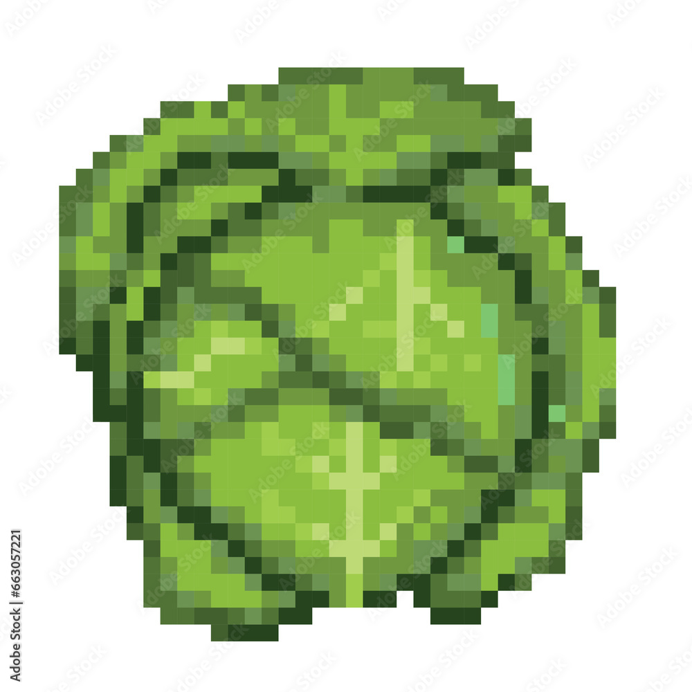 Cabbage pixel art Cabbage pixel art