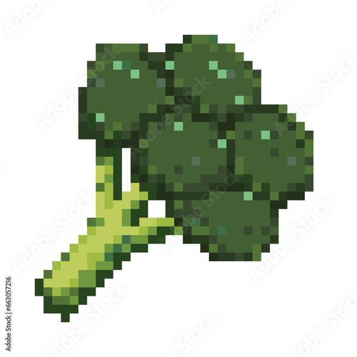 Broccoli pixel art © Kunkulnach