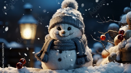 christmas snowman, winter theme, christmas background and wallpaper