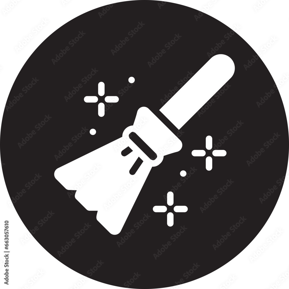 witch broom glyph icon witch broom glyph icon