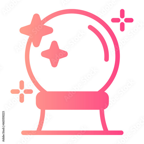 magic ball gradient icon
