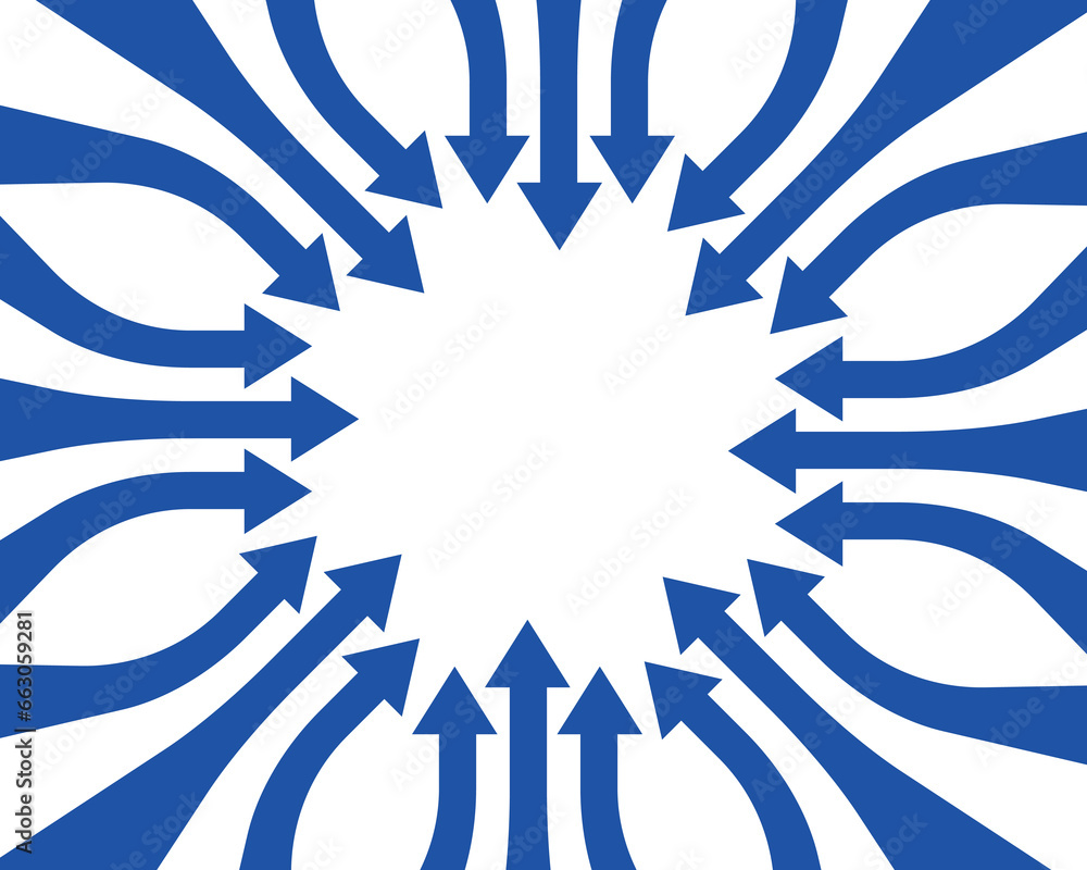Perspective curved arrow background design vector. Perspective curved arrow background design vector.