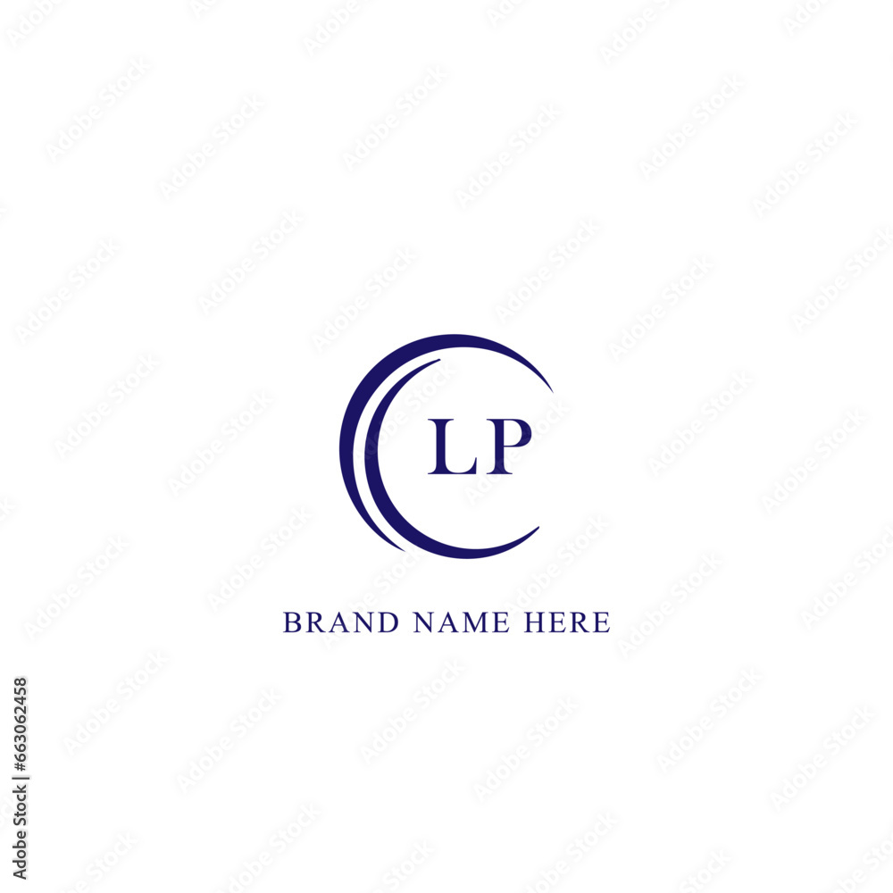 LP Letter Logo Design. Initial letters LP logo icon. Abstract letter LP L P minimal logo design template. L P Letter Design Vector with black Colors. LP logo,  Vector, spared 