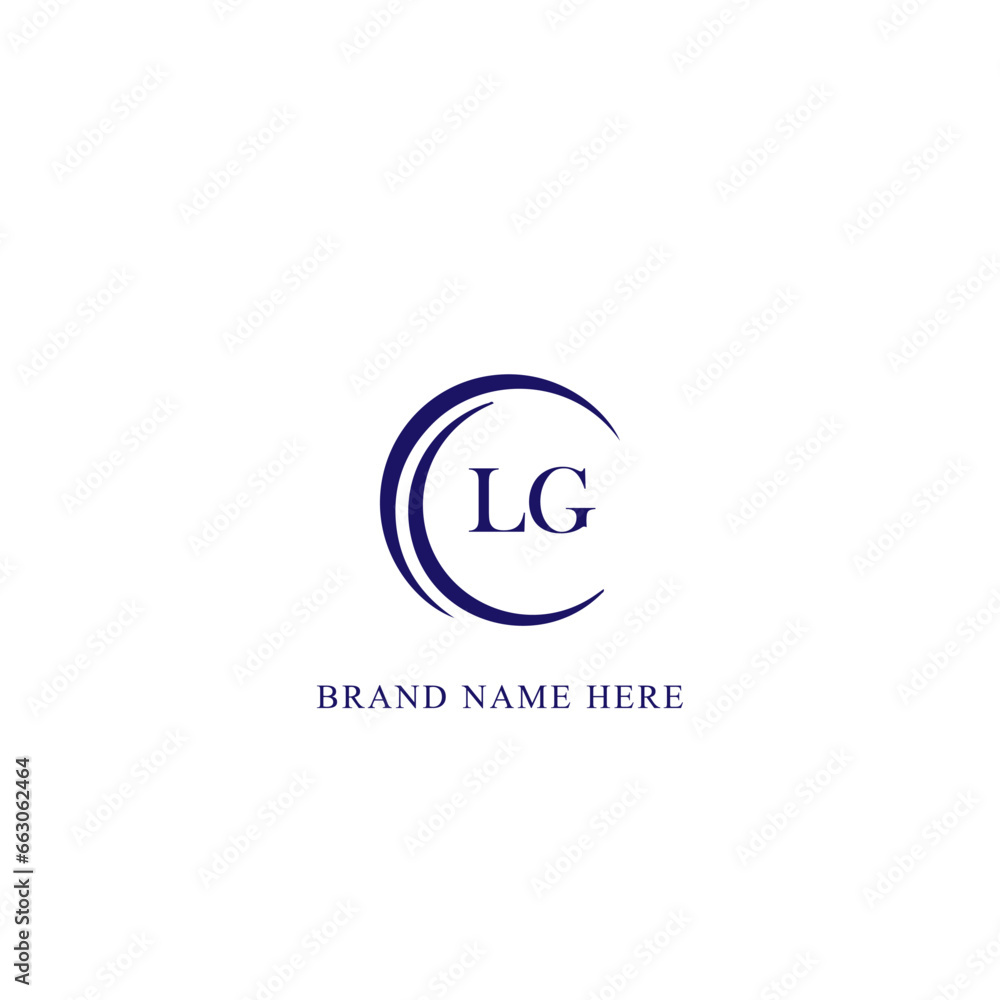 LG logo. L G design. White LG letter. LG, L G letter logo design. Initial letter LG linked circle uppercase monogram logo. L G letter logo vector design. 