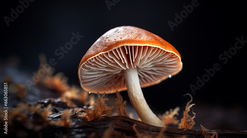 Close-Up Photograph of a Mushroom