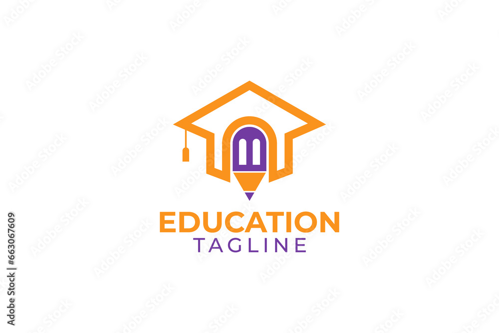 Education logo design and vector template