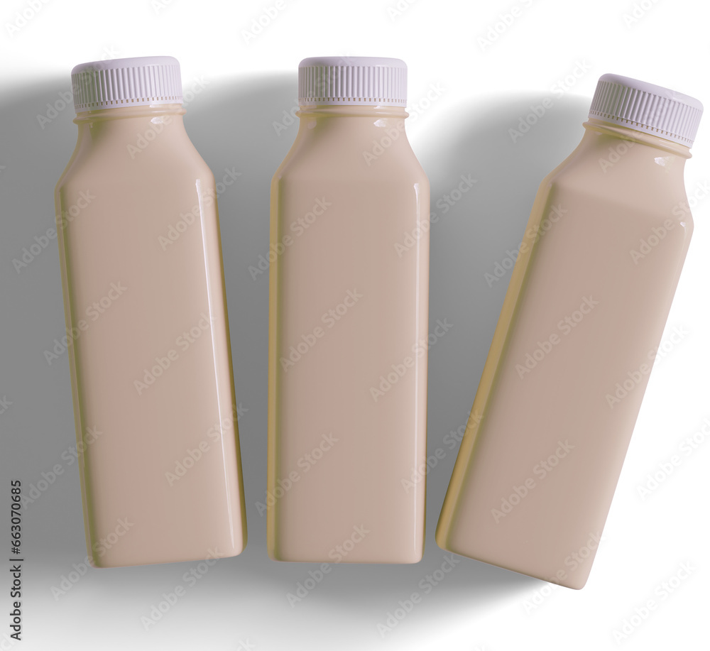 Cool Brew Coffee plastic Bottle Illustration realistic render Cool Brew Coffee plastic Bottle Illustration realistic render