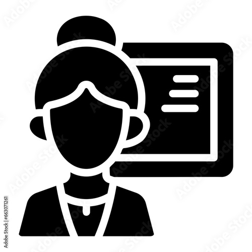 lecture Solid icon