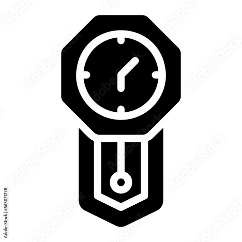 wall clock Solid icon
