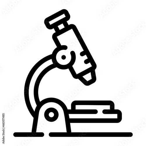 microscope Line Icon