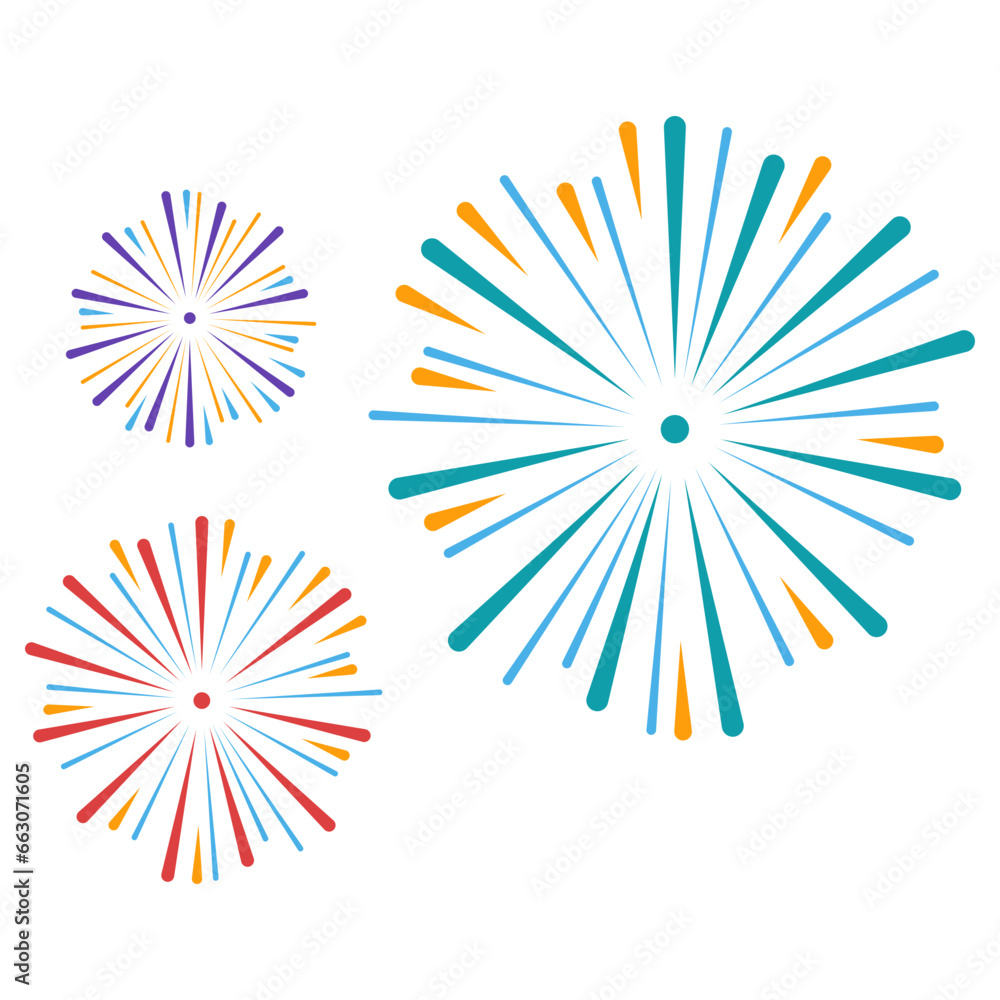 Obraz premium New Year Fireworks