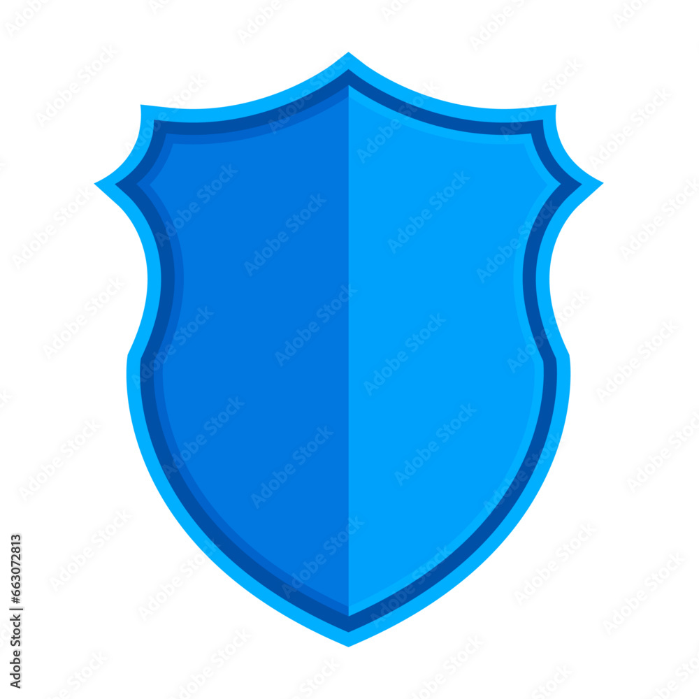 Shield blue vector illustration logo icon clipart Shield blue vector illustration logo icon clipart